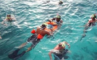 Friends Enjoying Snorkeling